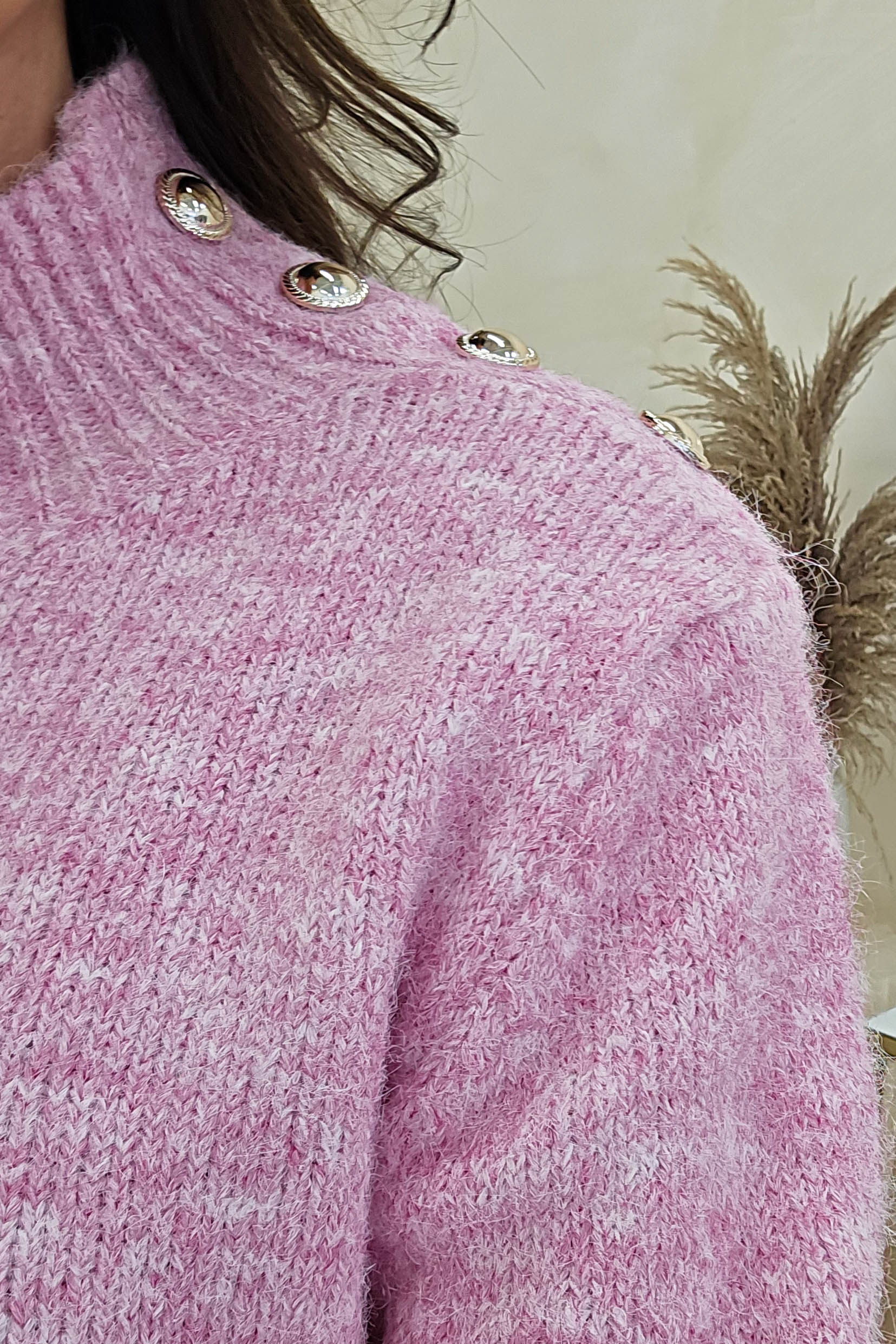 Ayda Cosy Knitted Jumper | Pink - Image 3