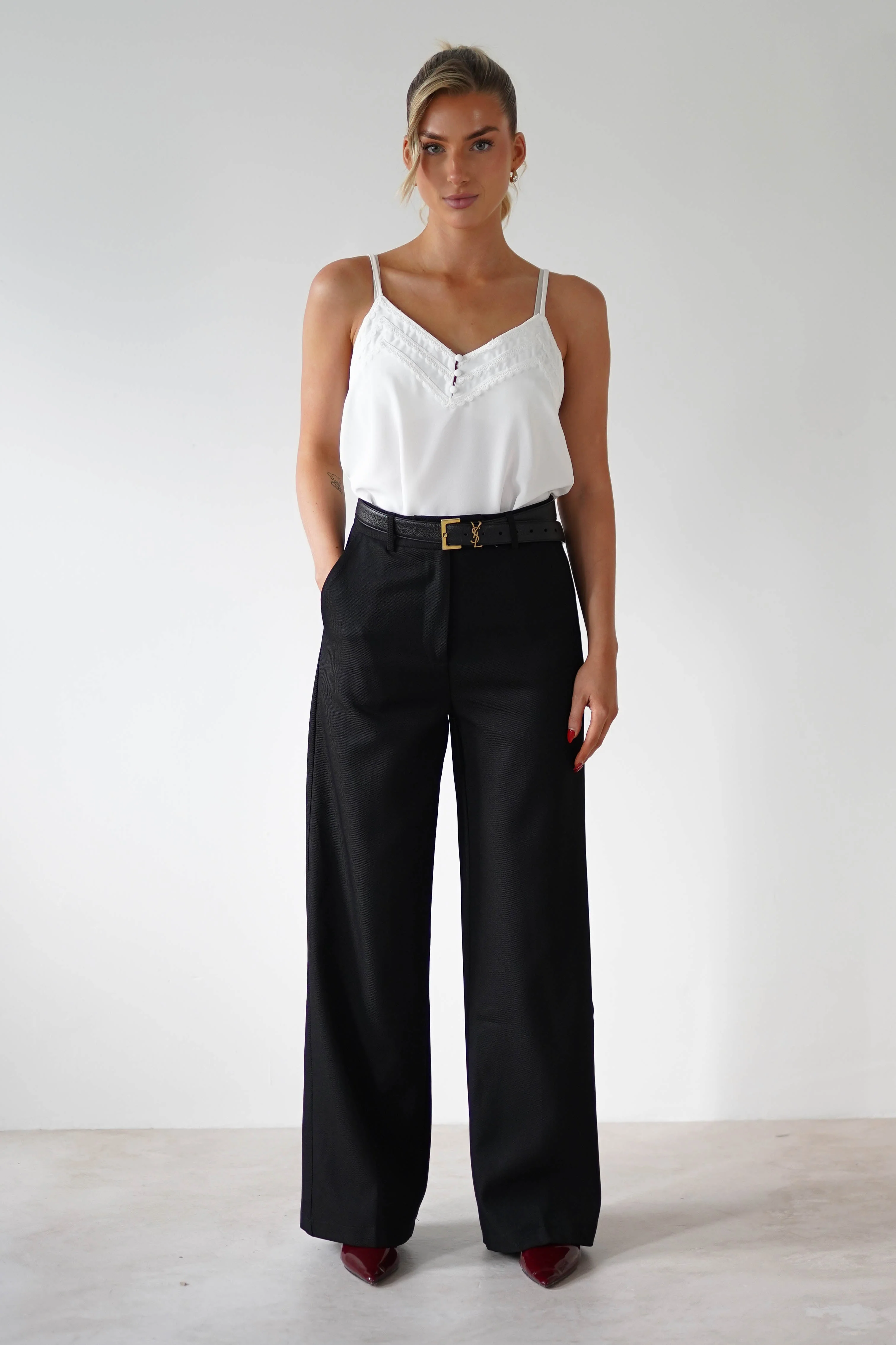 Carey Tailored Pants | Black - Image 5