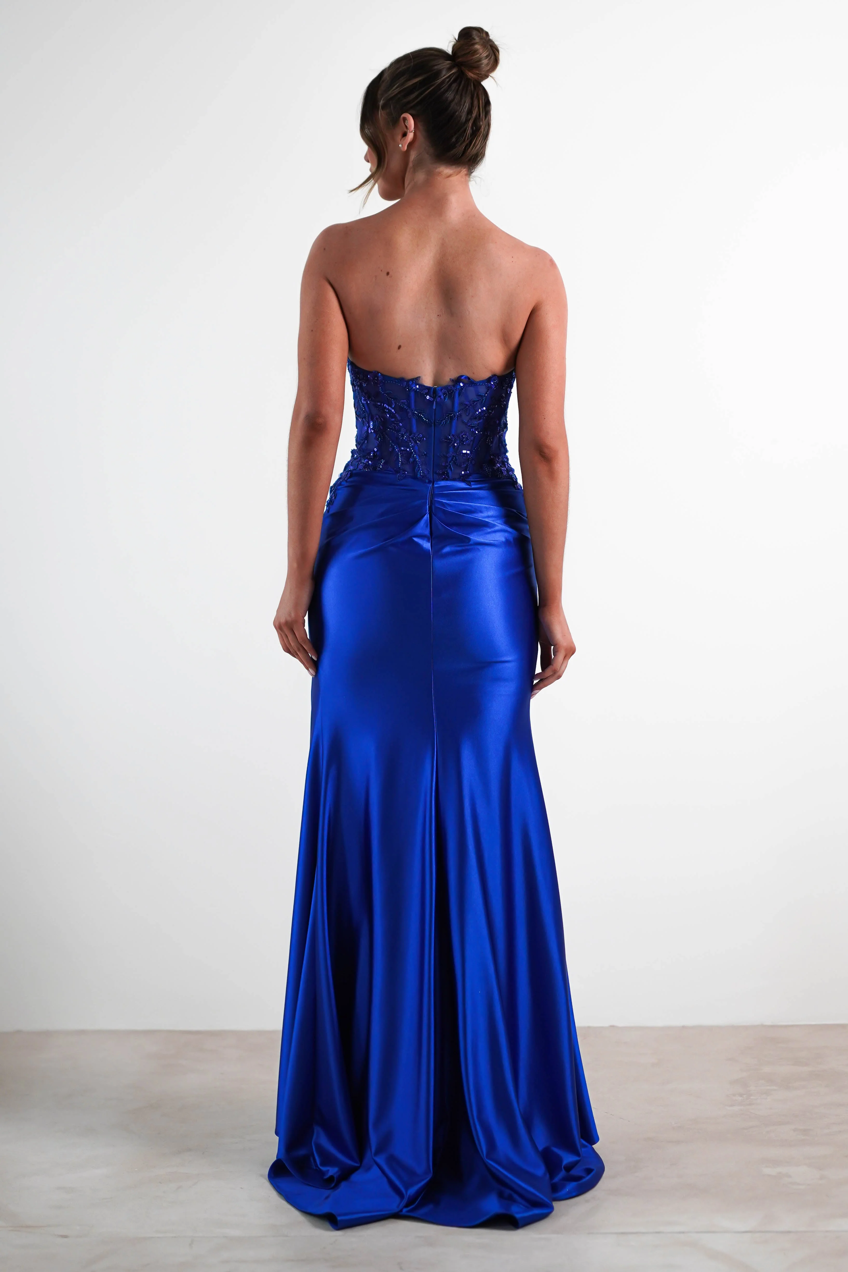Dallas Luxe Embellished Gown | Royal Blue - Image 8