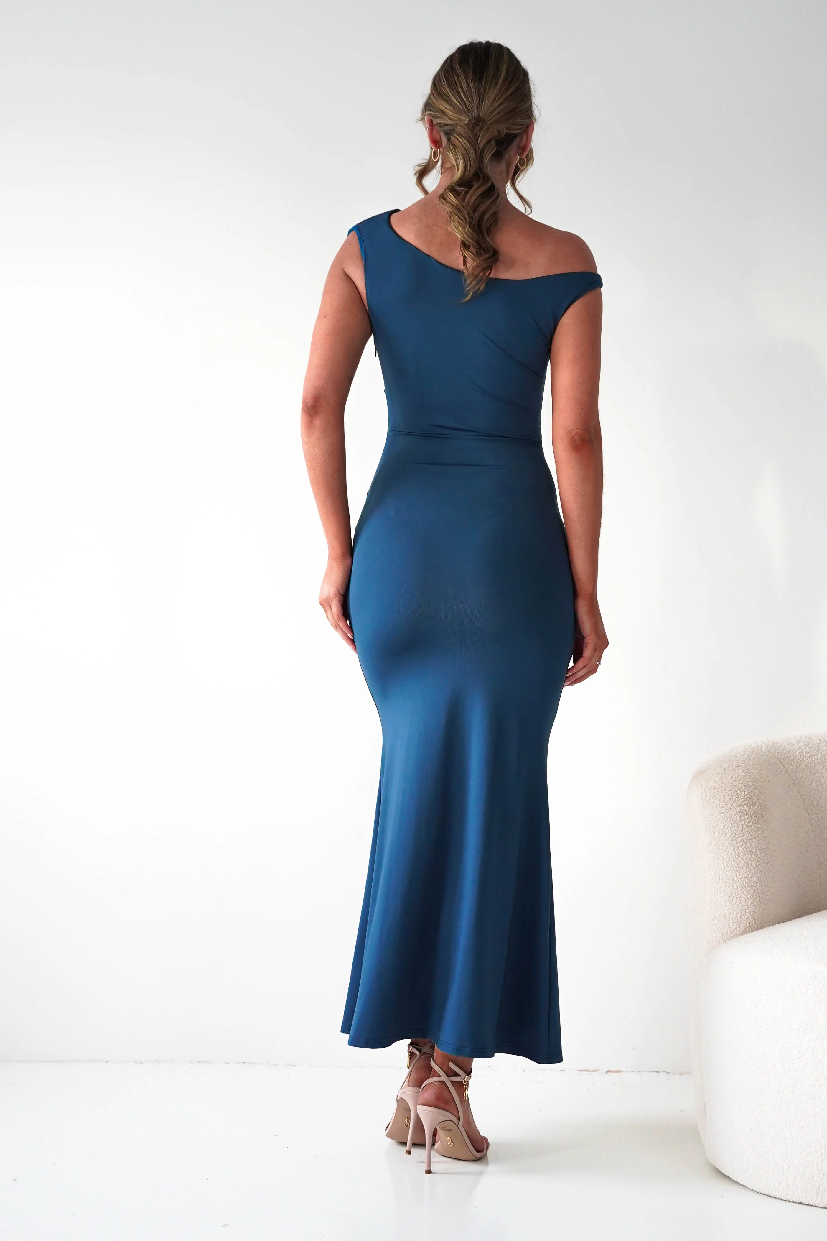 Perry Sculpting Bodycon Maxi Dress | Teal - Image 5