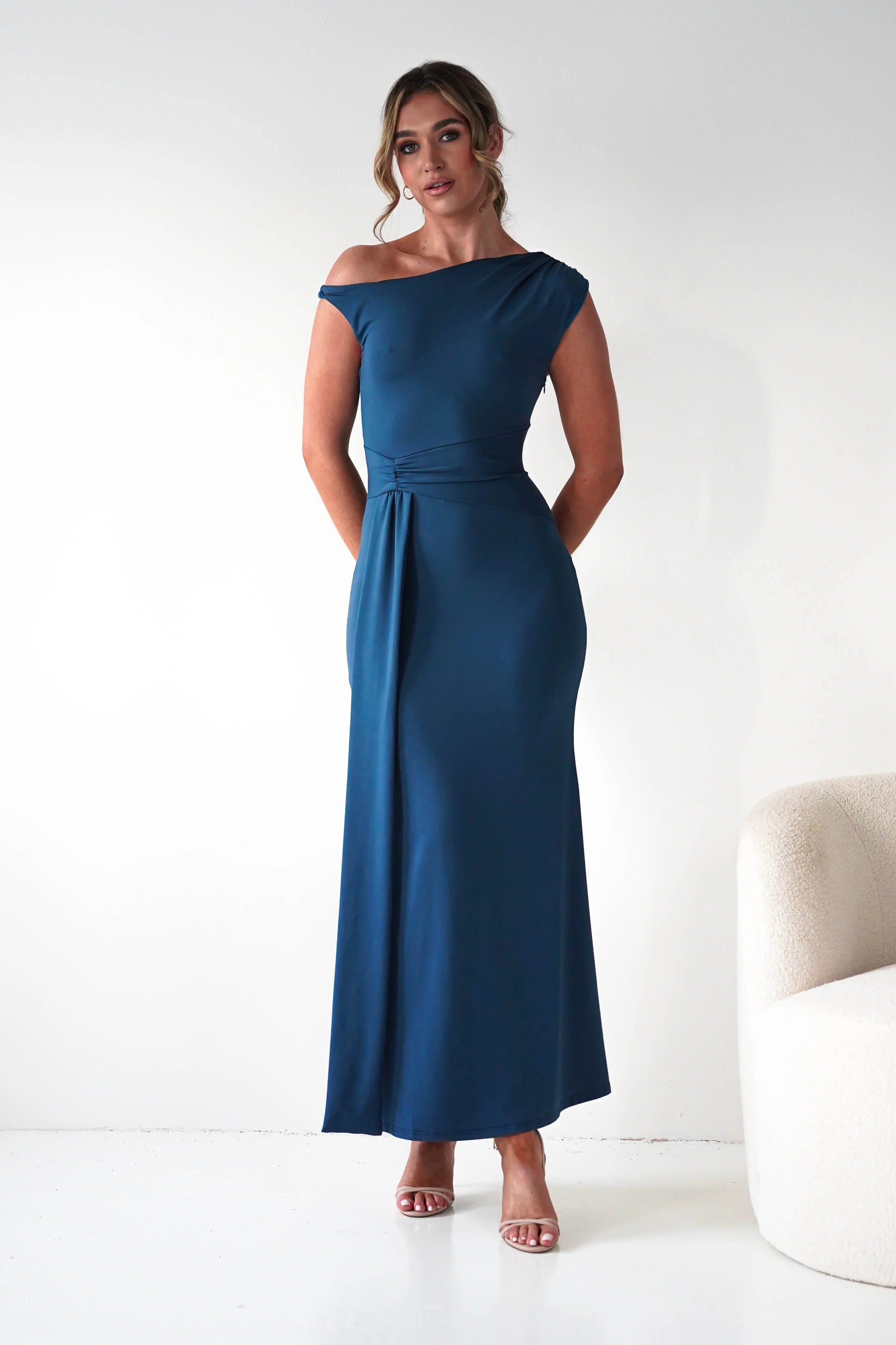 Perry Sculpting Bodycon Maxi Dress | Teal - Image 7