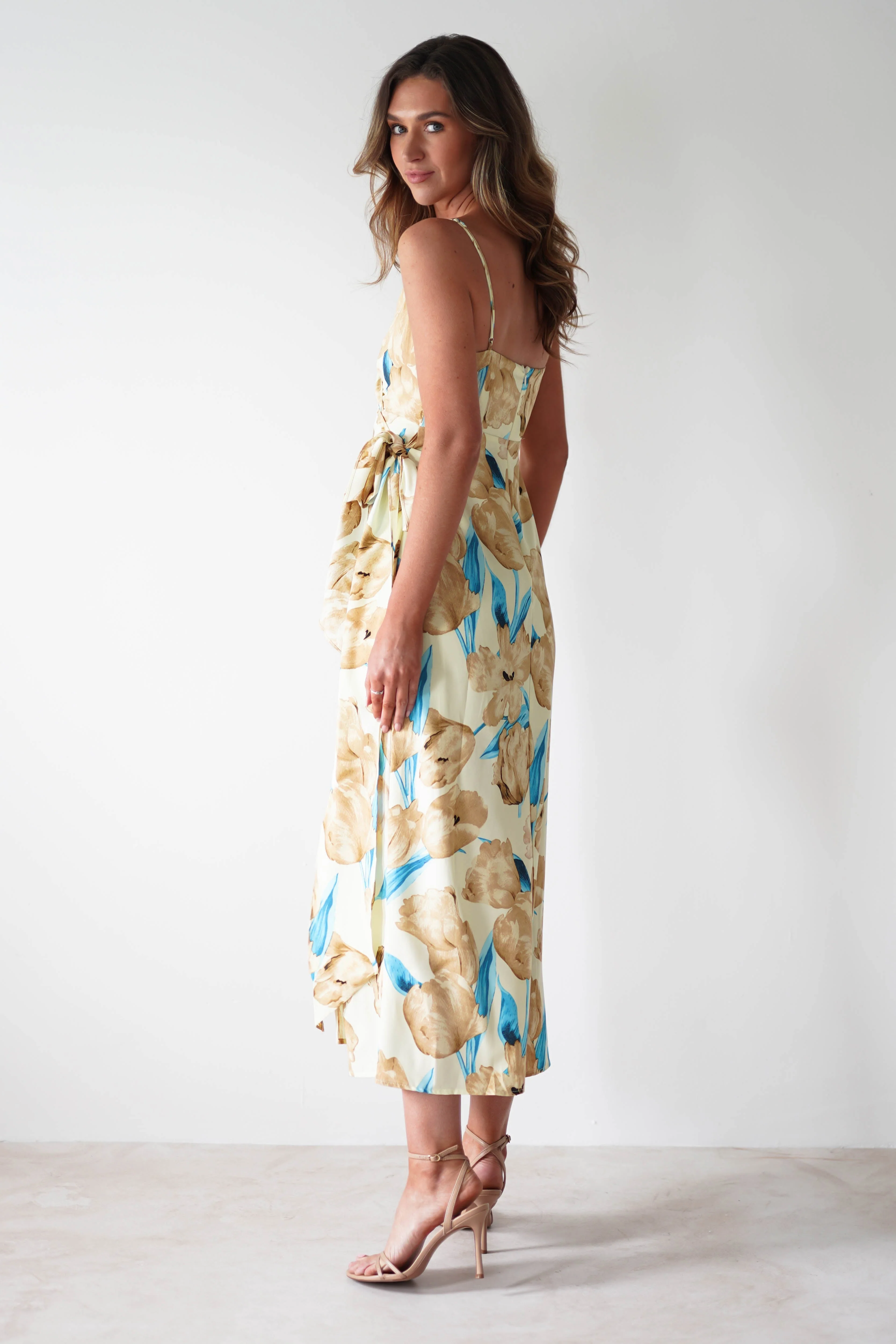Sarah Floral Print Midaxi Wrap Dress | Mixed Print - Image 3